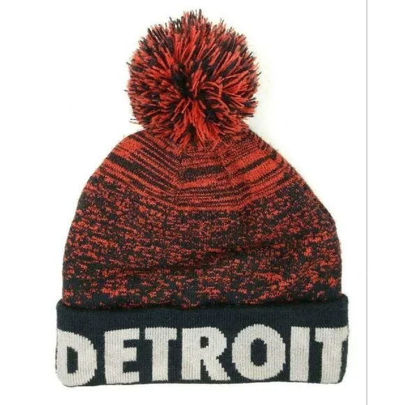 Detroit Tigers Knit Stocking Cap Embroidered Logo New Era Unisex Adult Official - Picture 2 of 7